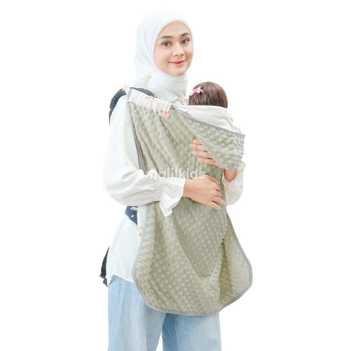 Blanket OTG Reversible Minky - Fox Orange