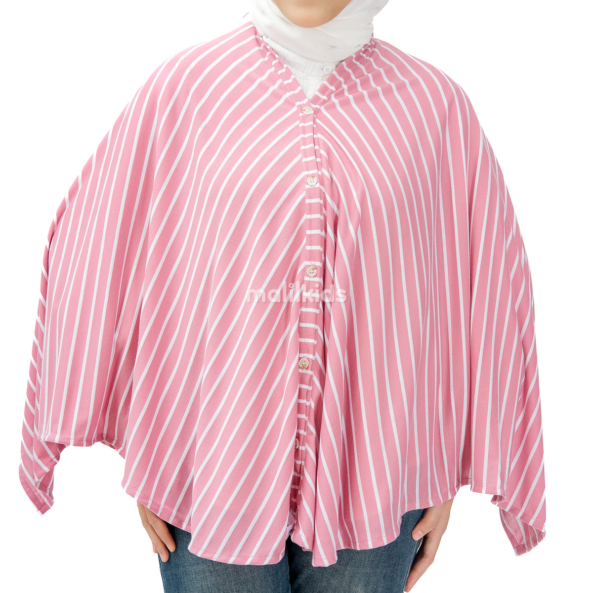 Nursing Cover 2in1 Stripe Dusty