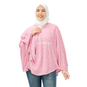 Nursing Cover 2in1 Stripe Dusty