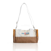 Malilkids Tas Selempang Multifungsi Baby Travel Sling Bag/Baby Diapers Bag + Free Baby Passport Card & Baby Boarding Pass Card - Brown