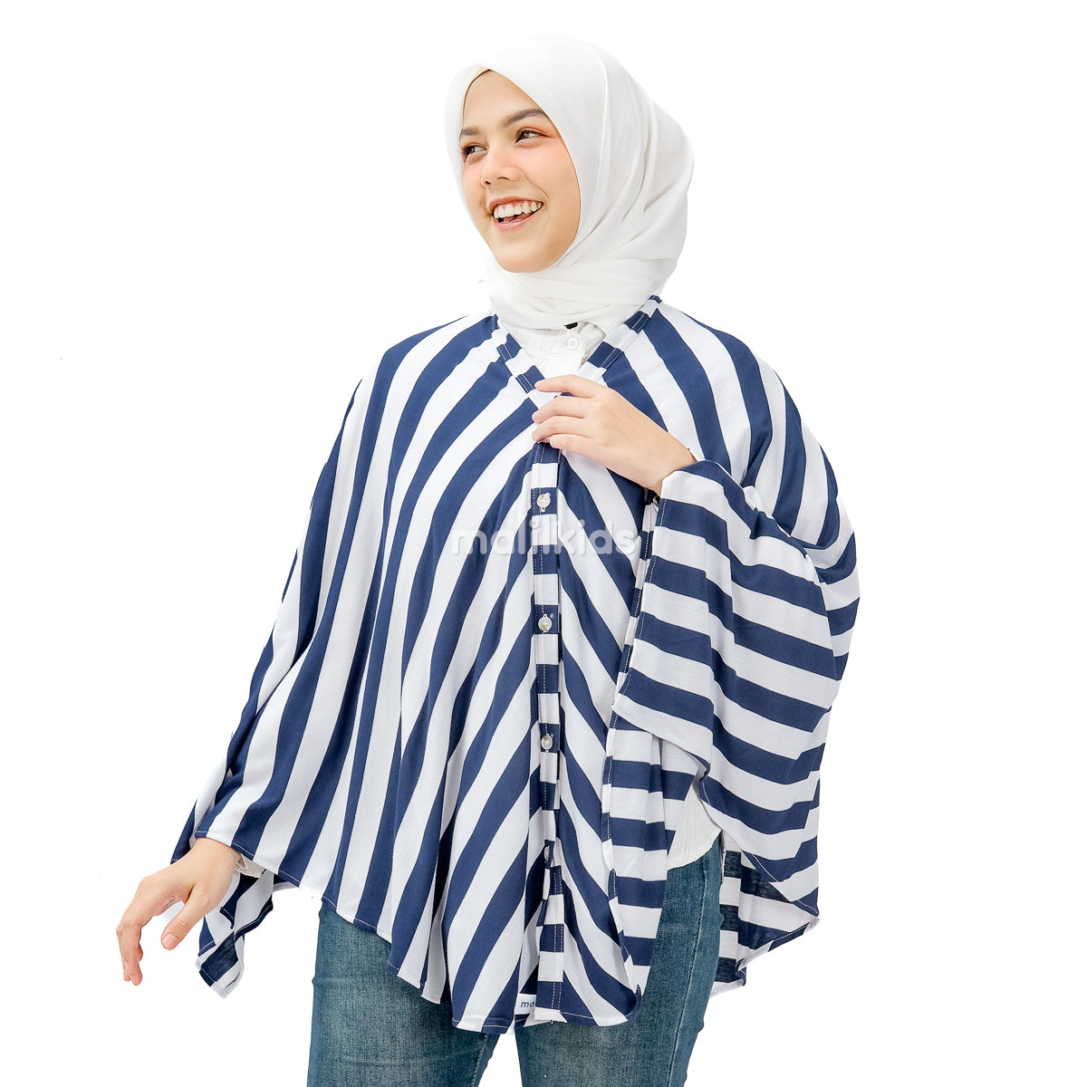 Nursing Cover 2in1 Stripe Oceanic