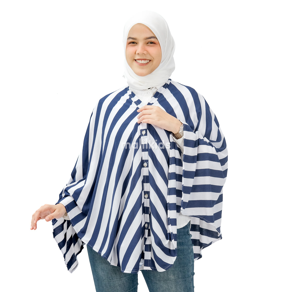 Nursing Cover 2in1 Stripe Oceanic