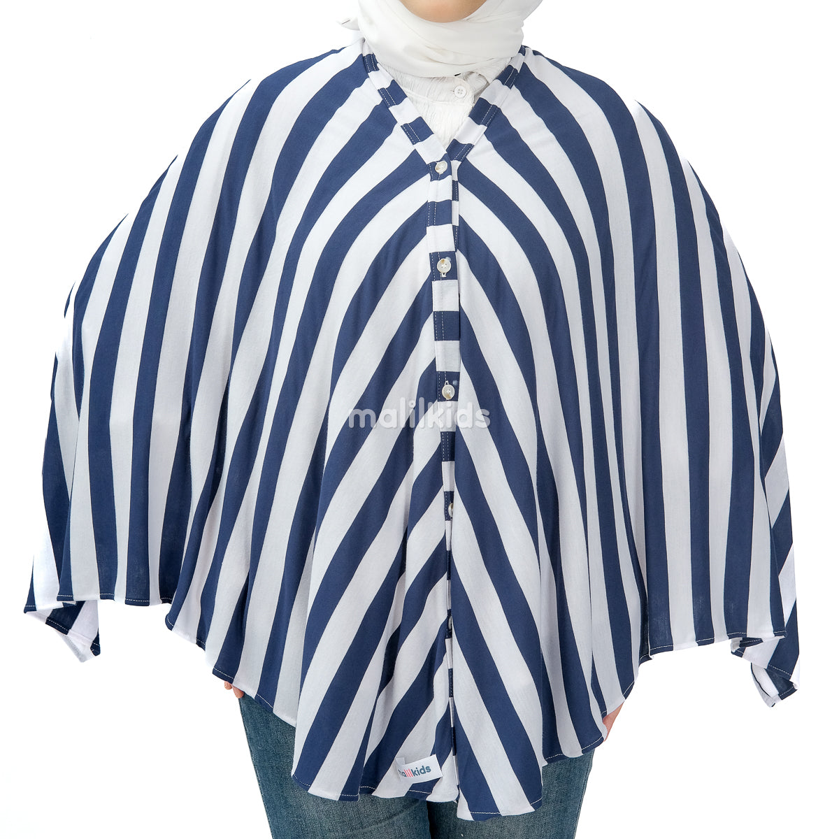 Nursing Cover 2in1 Stripe Oceanic