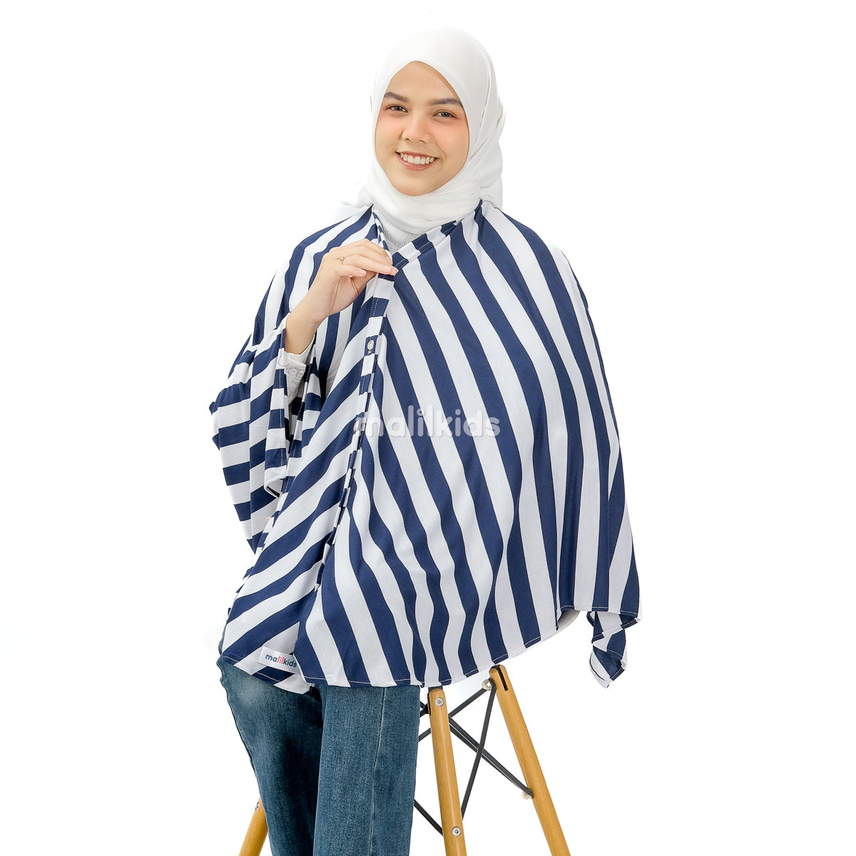 Nursing Cover 2in1 Stripe Oceanic