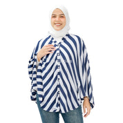 Nursing Cover 2in1 Stripe Oceanic