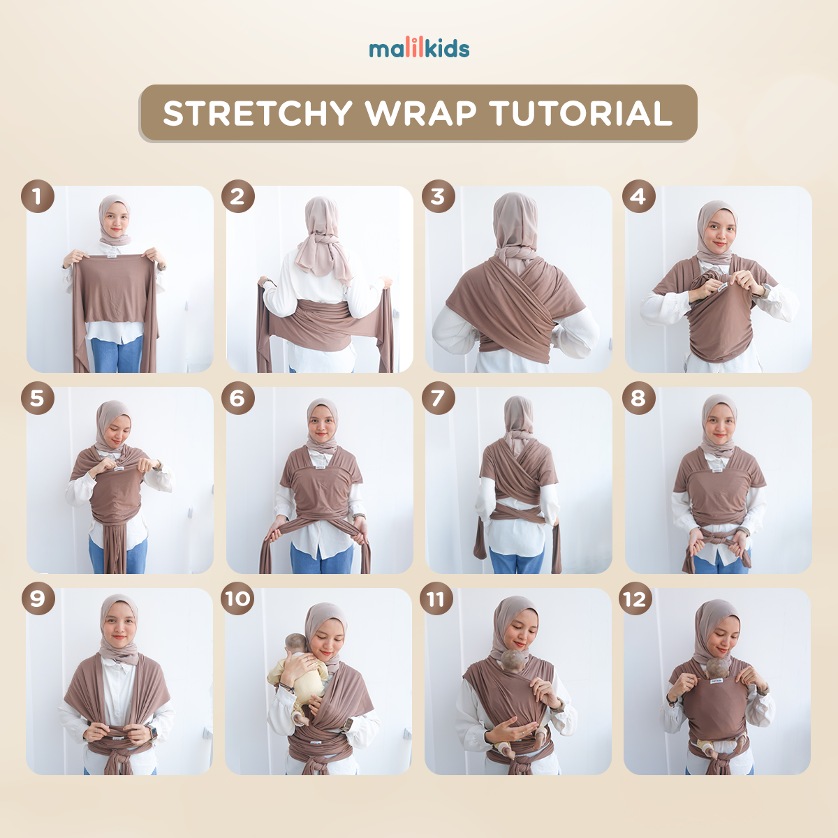 Stretchy Wrap Basic Choco