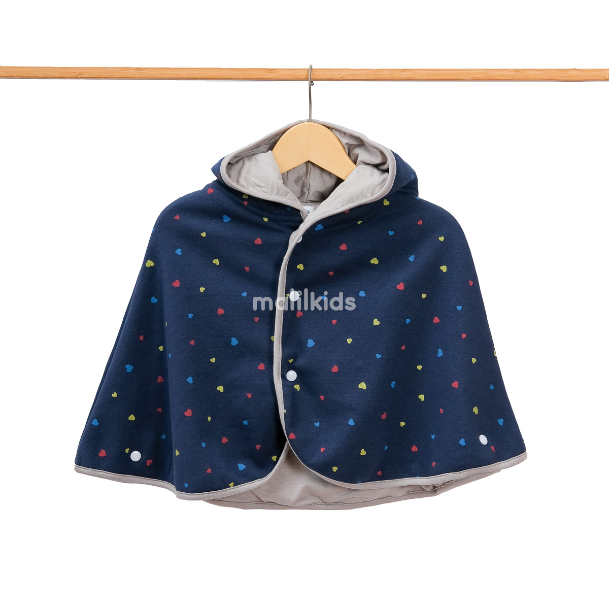 Baby Cape Print 2in1 - Tiny Heart