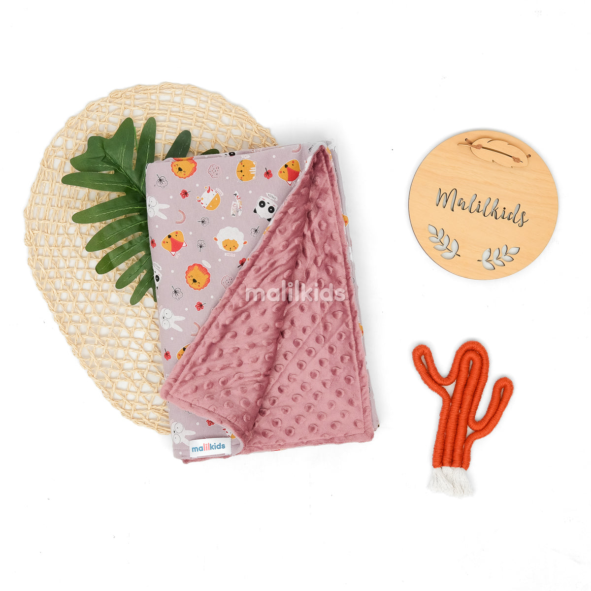 Minky Blanket - Lilac Panda