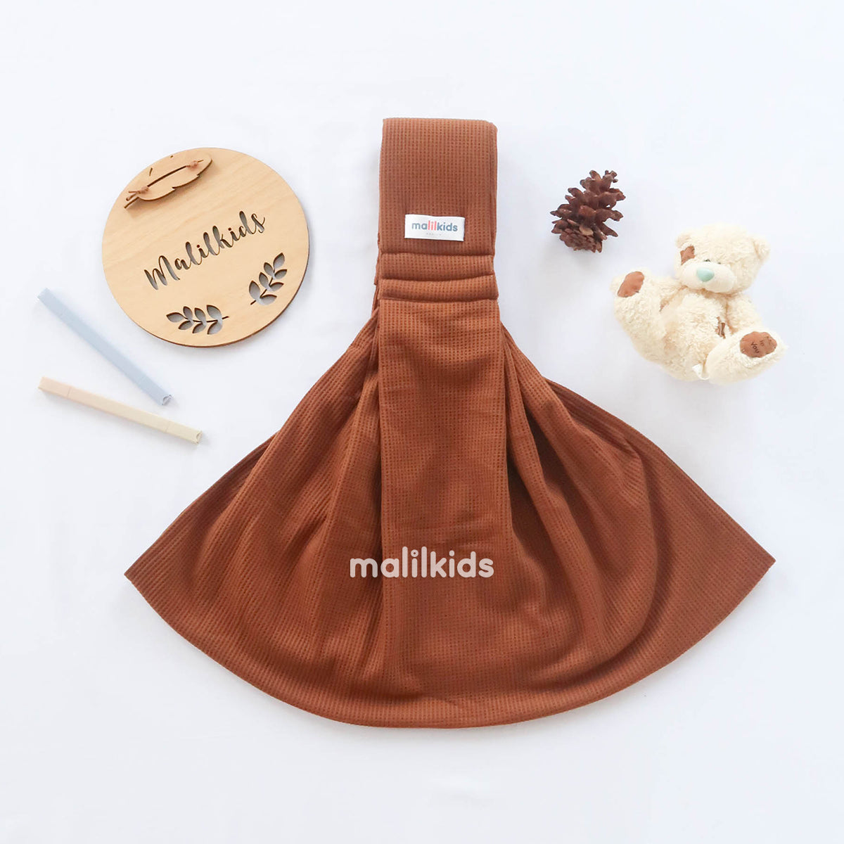 Sling Pouch Waffle Brown