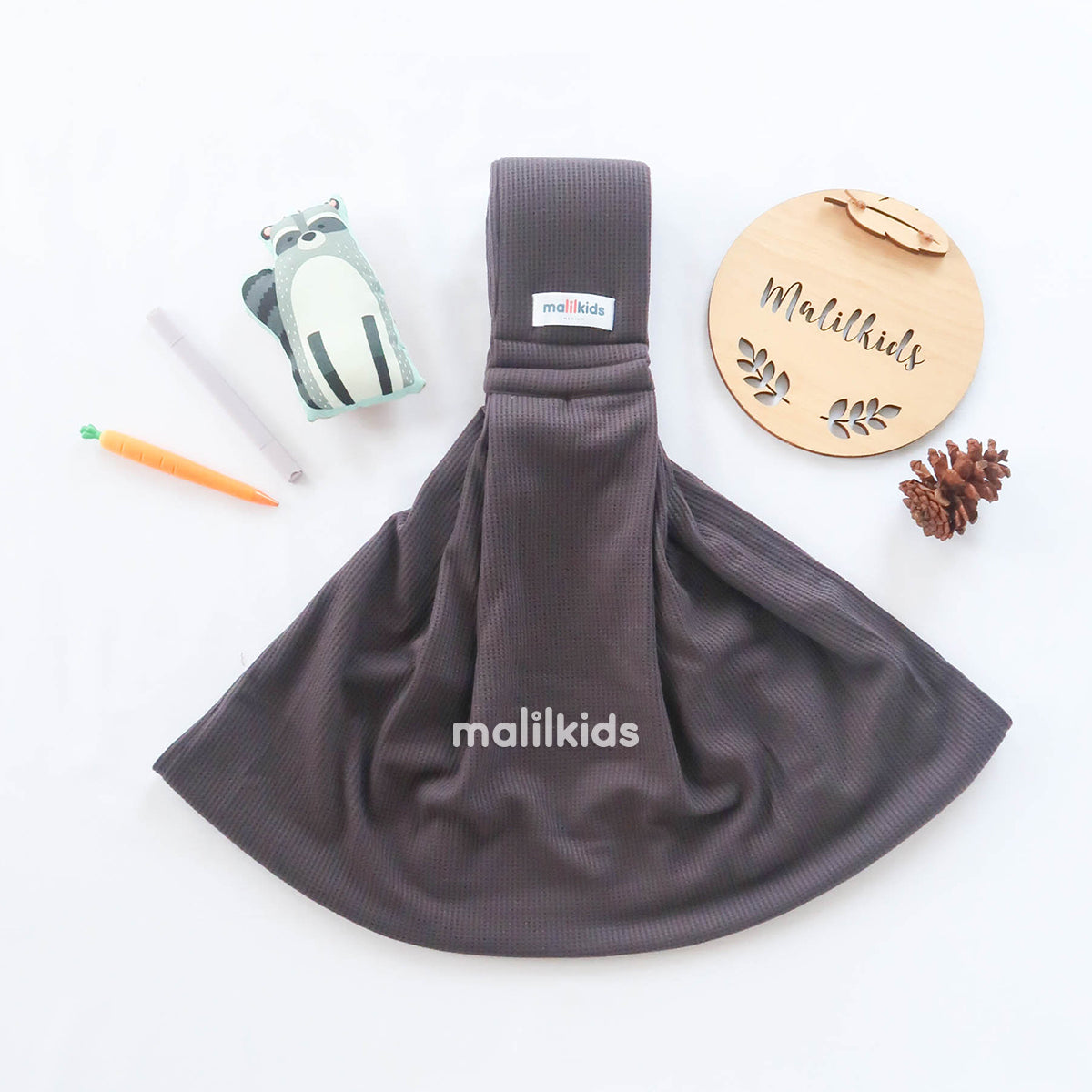 Sling Pouch Waffle Dark Grey
