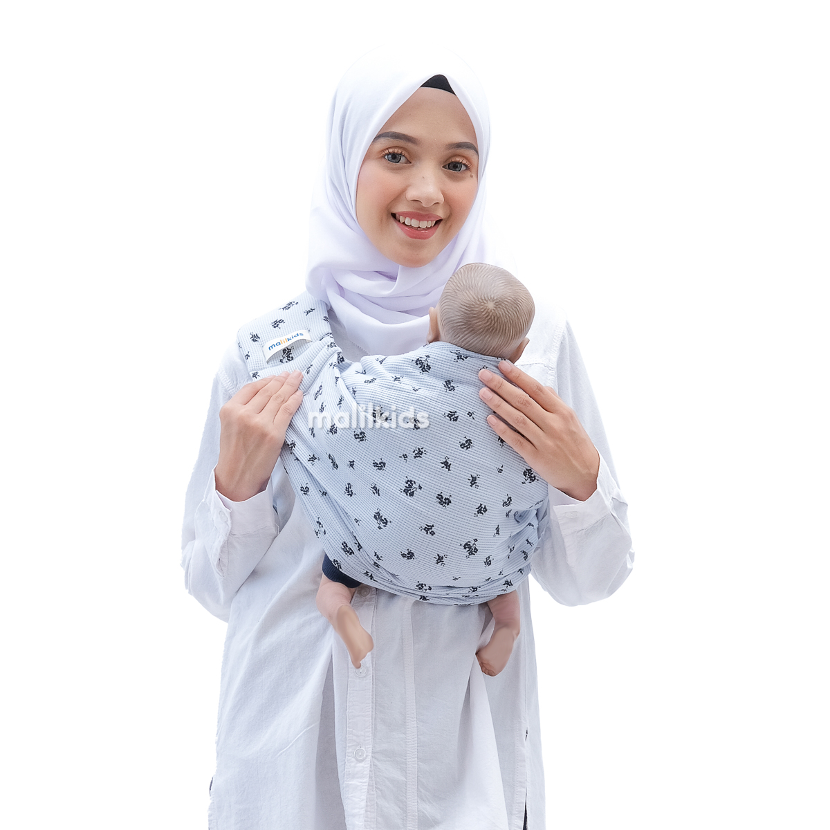 Sling Pouch Waffle Print Black Flower – Malilkids