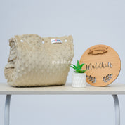 Nursing Arm Pillow Minky Fossil Green