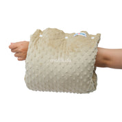 Nursing Arm Pillow Minky Fossil Green