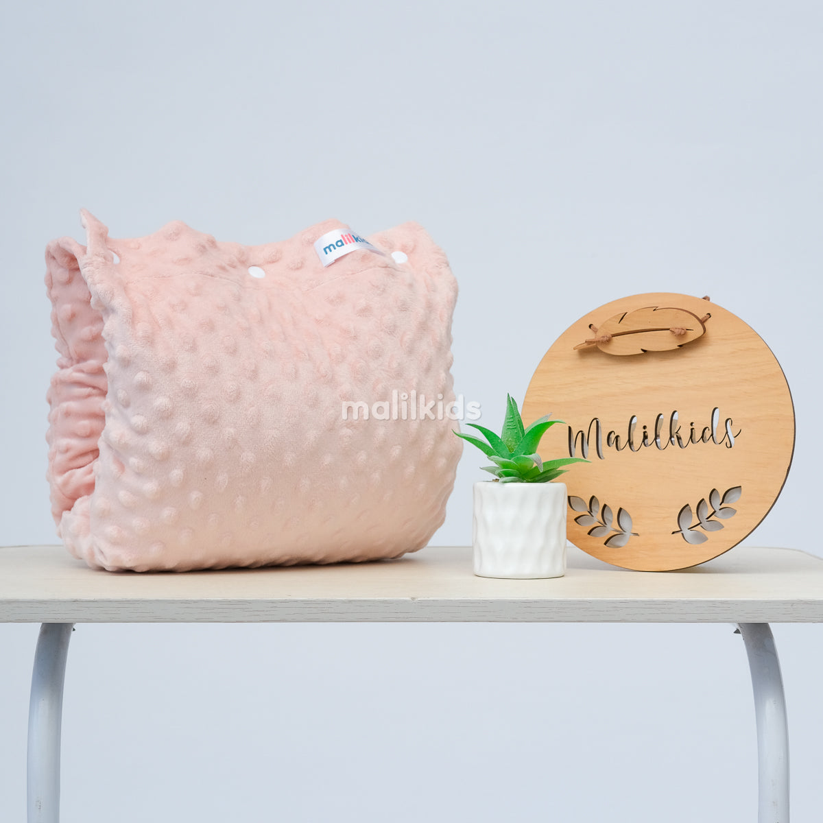 Nursing Arm Pillow Minky Peach