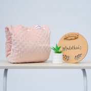 Nursing Arm Pillow Minky Peach