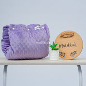 Nursing Arm Pillow Minky Royal Purple