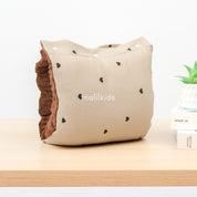 Malilkids Bantal Menyusui 2in1 Nursing Arm Pillow 2in1 Reversible Kombinasi Minky - Fleece - Motif Lil Love Cream