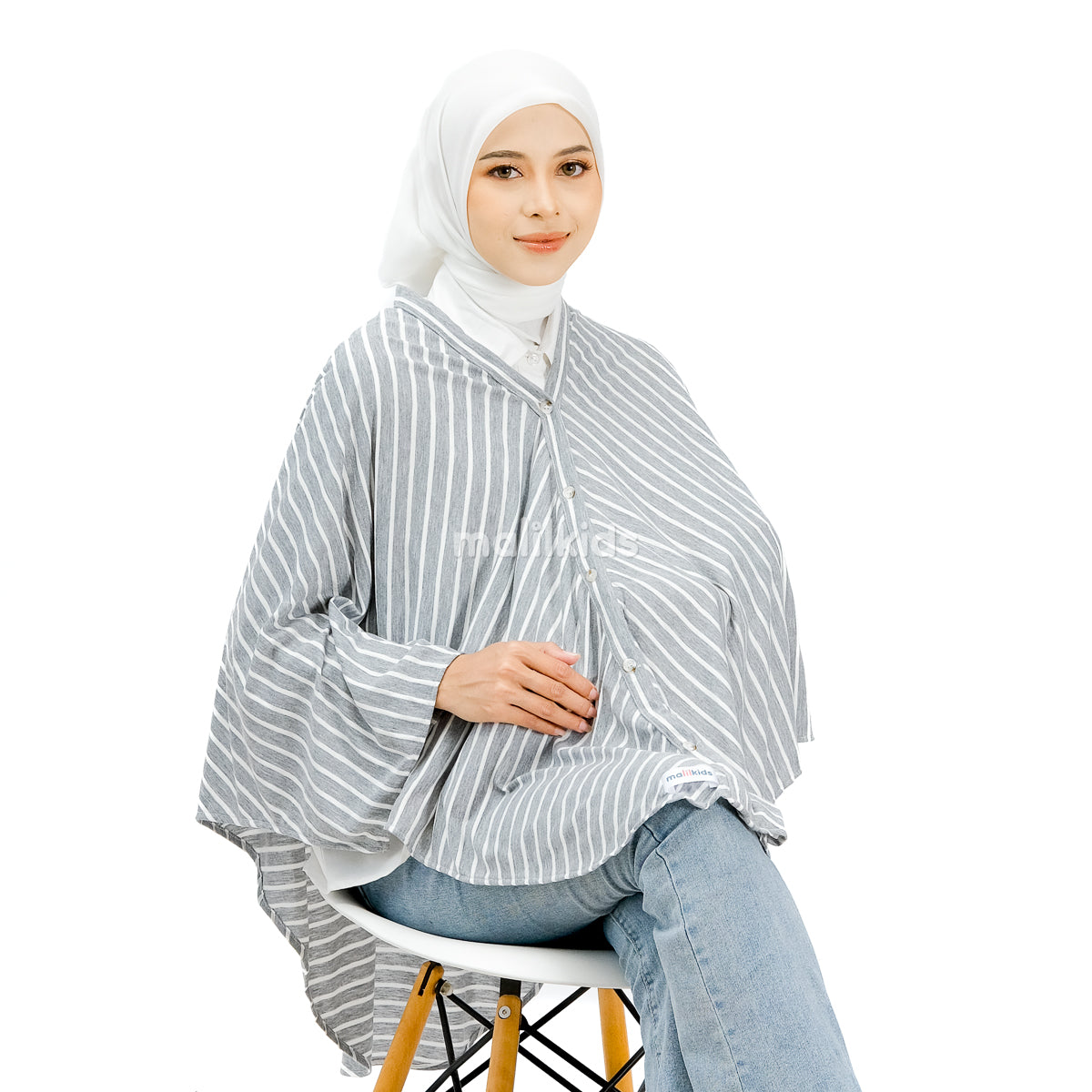 Nursing Cover 2in1 Stripe Misty