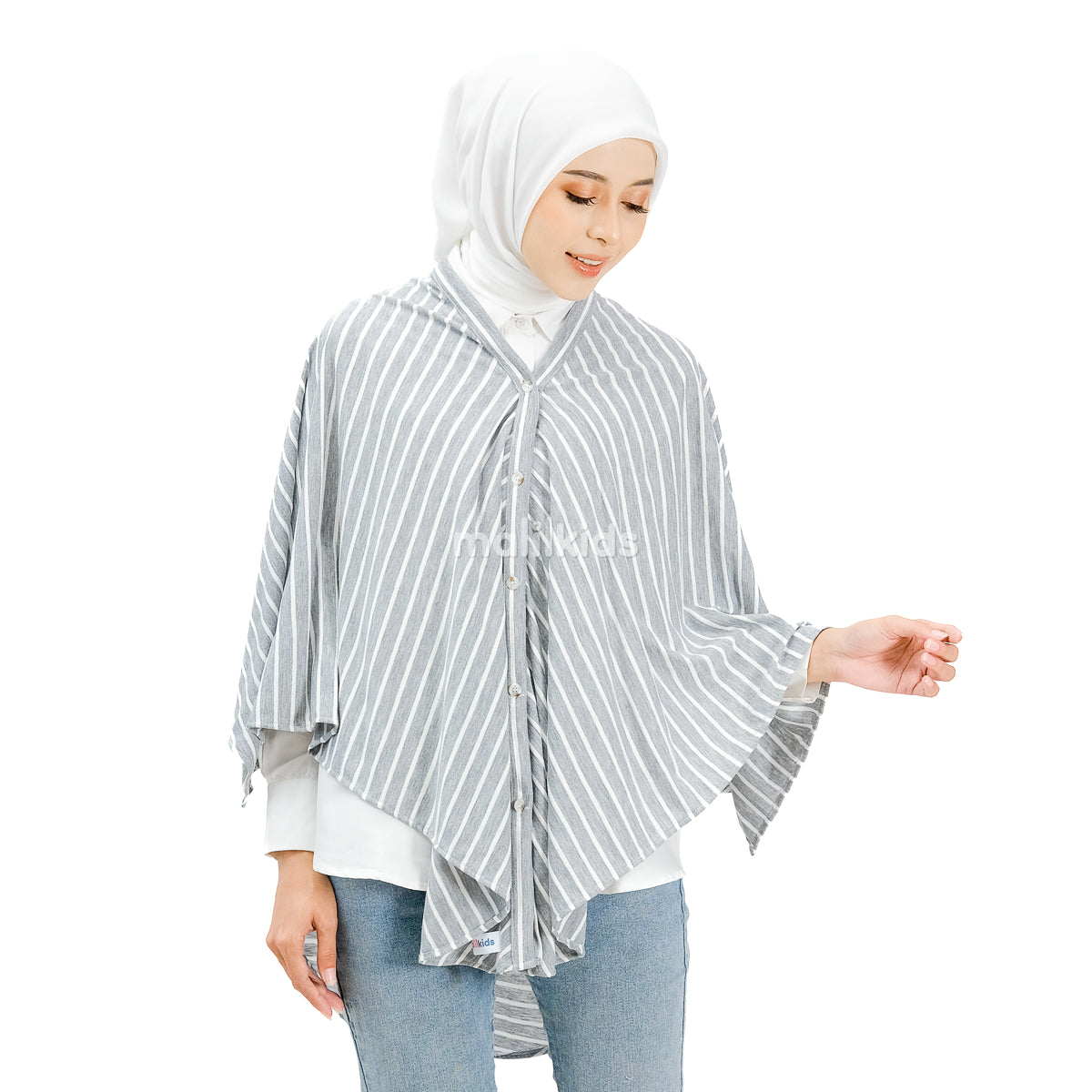 Nursing Cover 2in1 Stripe Misty