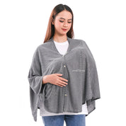 Nursing Cover 2in1 Stripe Grey