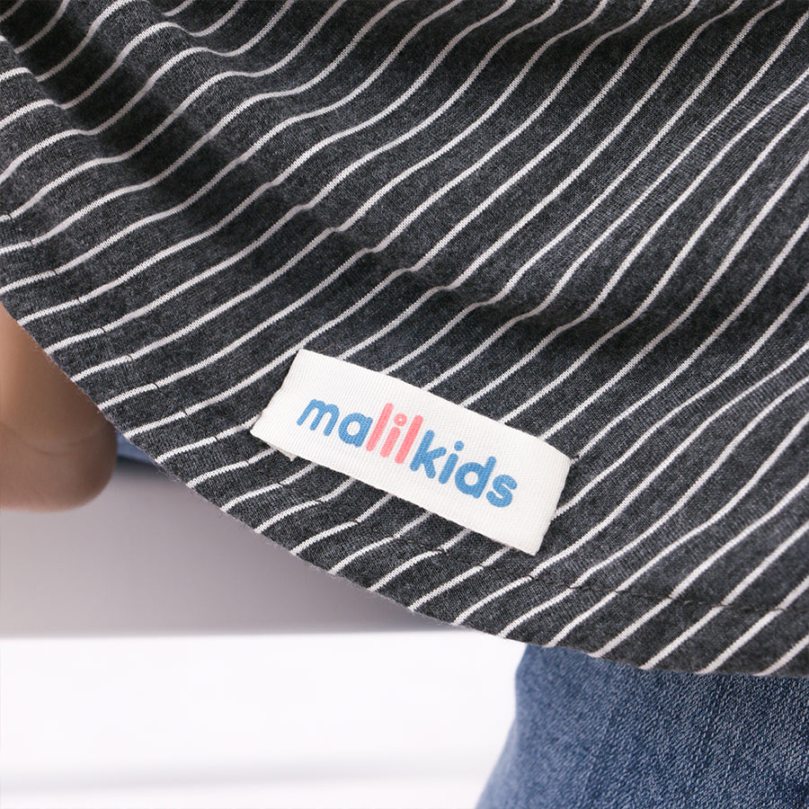 Nursing Cover 2in1 Stripe Grey