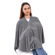 Nursing Cover 2in1 Stripe Grey