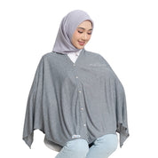 Nursing Cover 2in1 Stripe Pearly