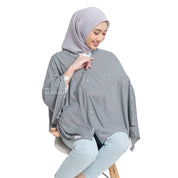 Nursing Cover 2in1 Stripe Pearly