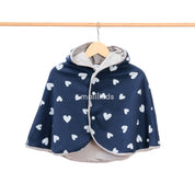 Baby Cape Print 2in1 - Love Navy