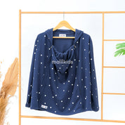 Jacket Hoodie Hug and Go 3in1 - Dot Navy