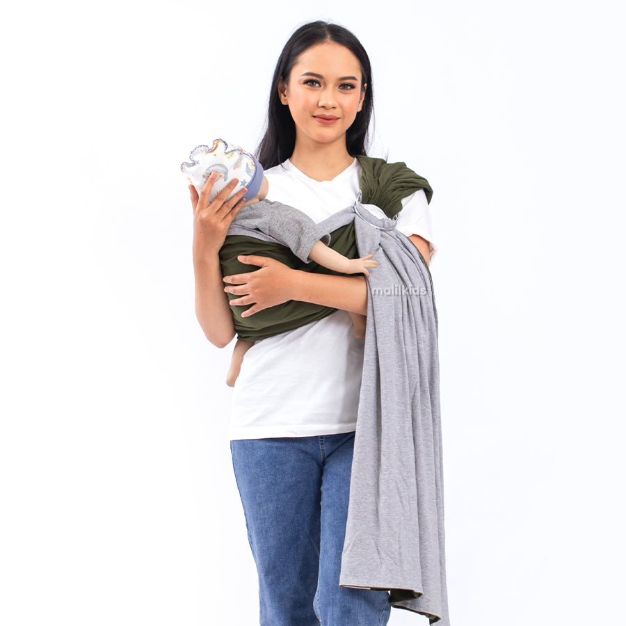 Ring Sling Kaos Bolak Balik : Gasing BB Bronze Green x Lite Grey