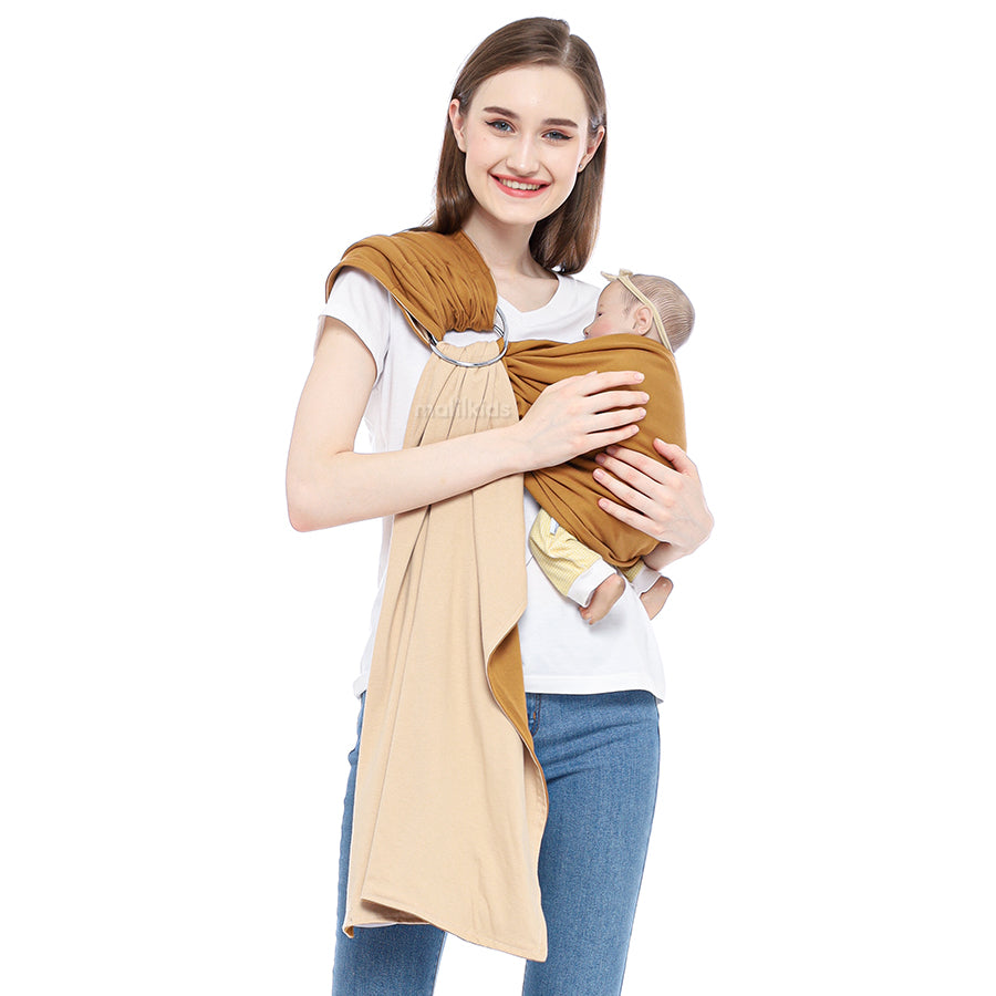 Ring Sling Kaos Bolak Balik : Gasing BB Caramel x Beige