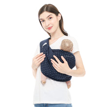 Load image into Gallery viewer, Geos Sling Pouch Double Layer (Dengan Busa di Pundak) : Navy Polka
