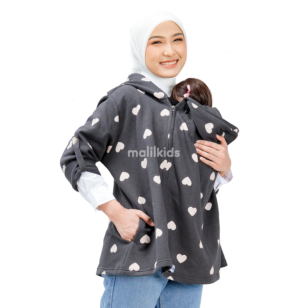 Jacket Hoodie Hug and Go 3in1 - Mono Love