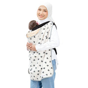 Blanket OTG Reversible Minky - Love Cream