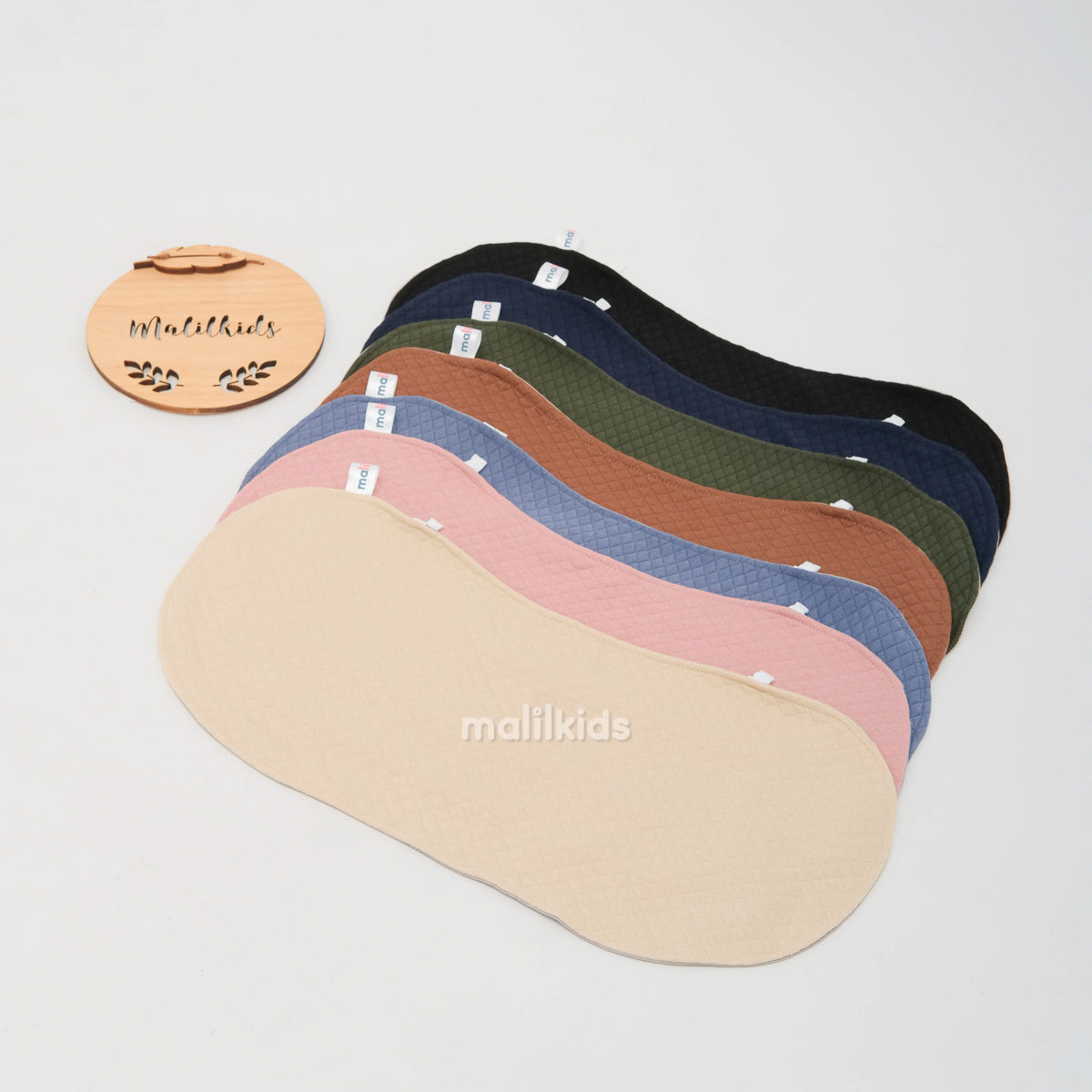 Tatakan Pundak Sendawa Burp Bib Alas Kepala Slabber Baby Bib 2in1 - Diamond (Unisex)