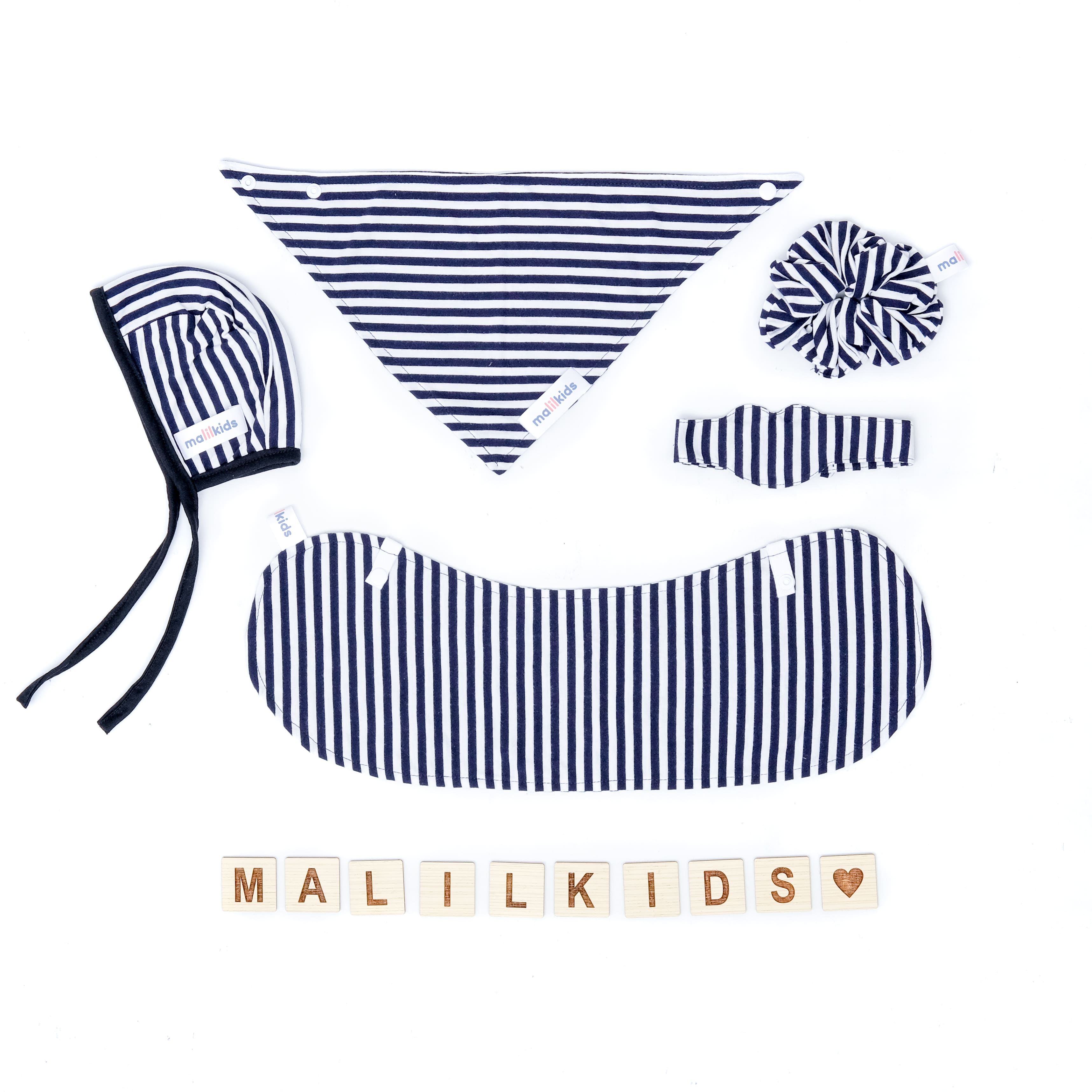 Mini Newborn Set Premium for Baby – Baby Gift Package 5 in 1 - Tone of Navy