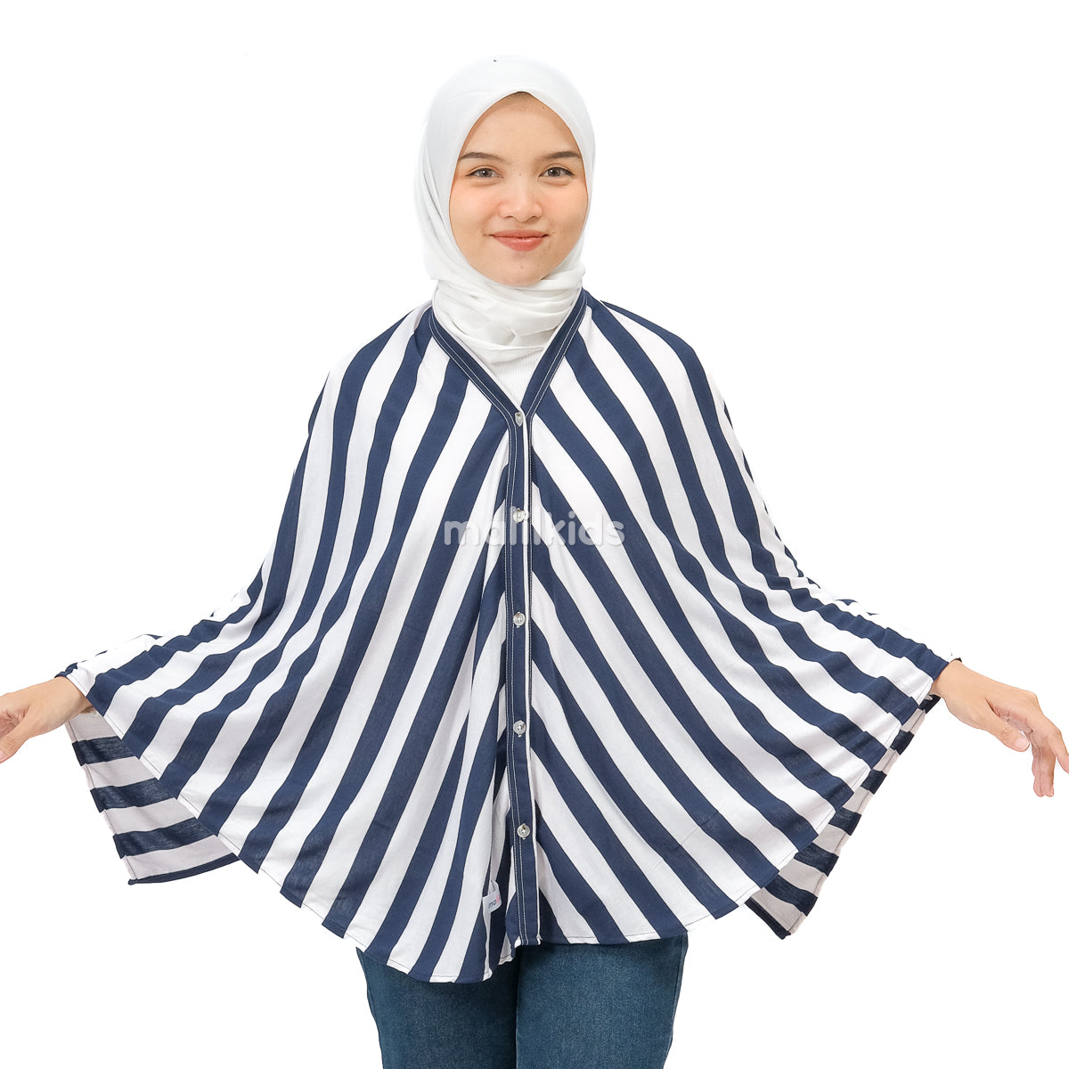 Nursing Cover 2in1 Stripe Oceanic