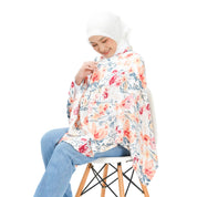 Nursing Cover 2in1 Rayon Peach Blooming