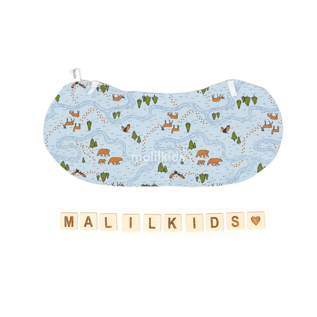 Tatakan Pundak Sendawa Burp Bib Alas Kepala Slabber Baby Bib 2in1 - Cotton Print (Unisex)