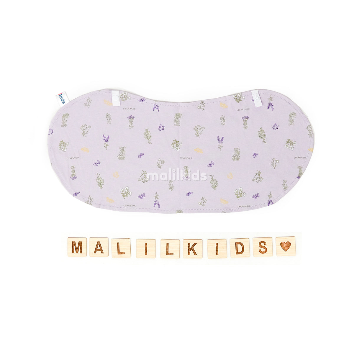 Tatakan Pundak Sendawa Burp Bib Alas Kepala Slabber Baby Bib 2in1 - Cotton Print (Girl)