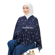 Nursing Cover 2in1 Rayon Yellow Bloom Navy