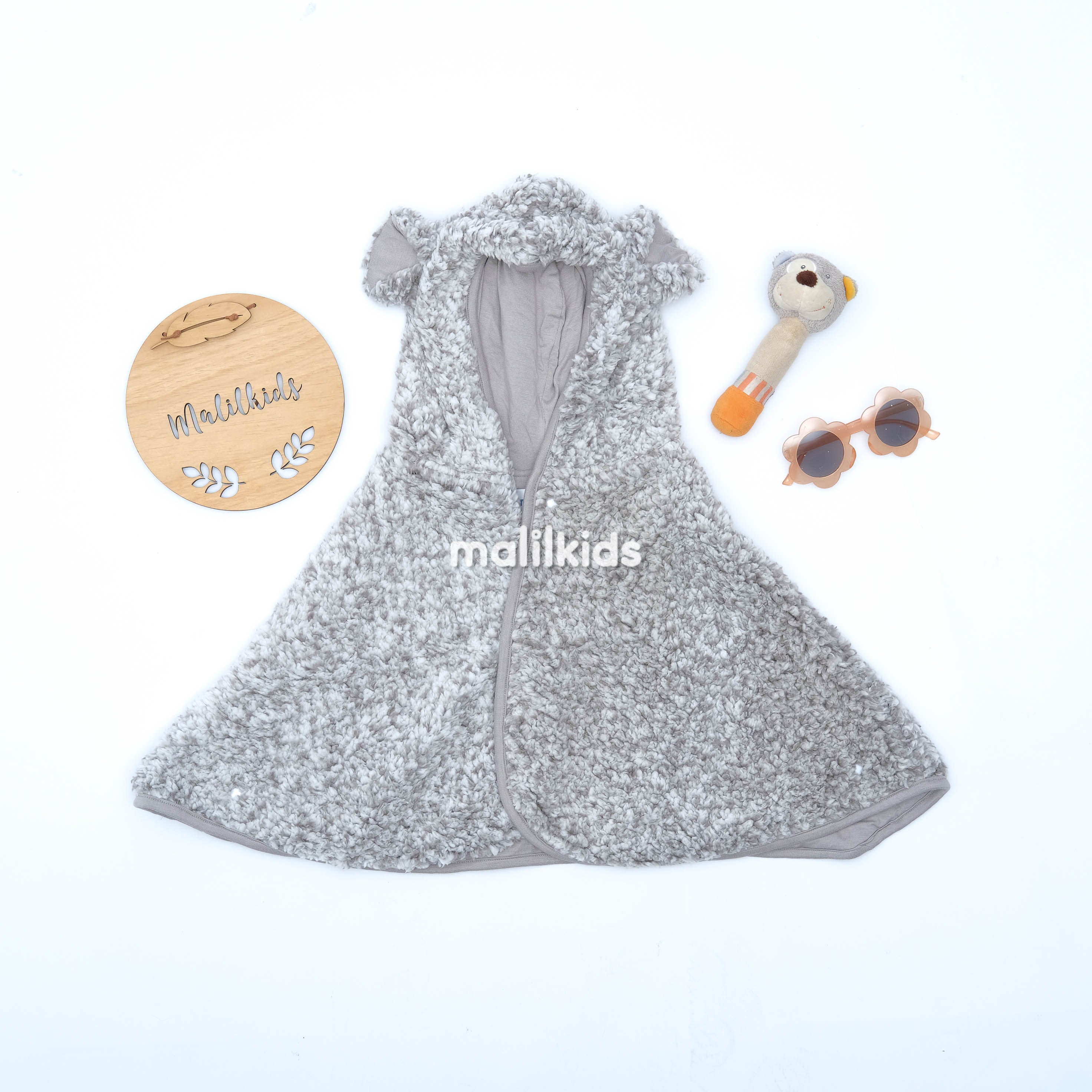 Baby Cape 2in1 - Two Tone Grey