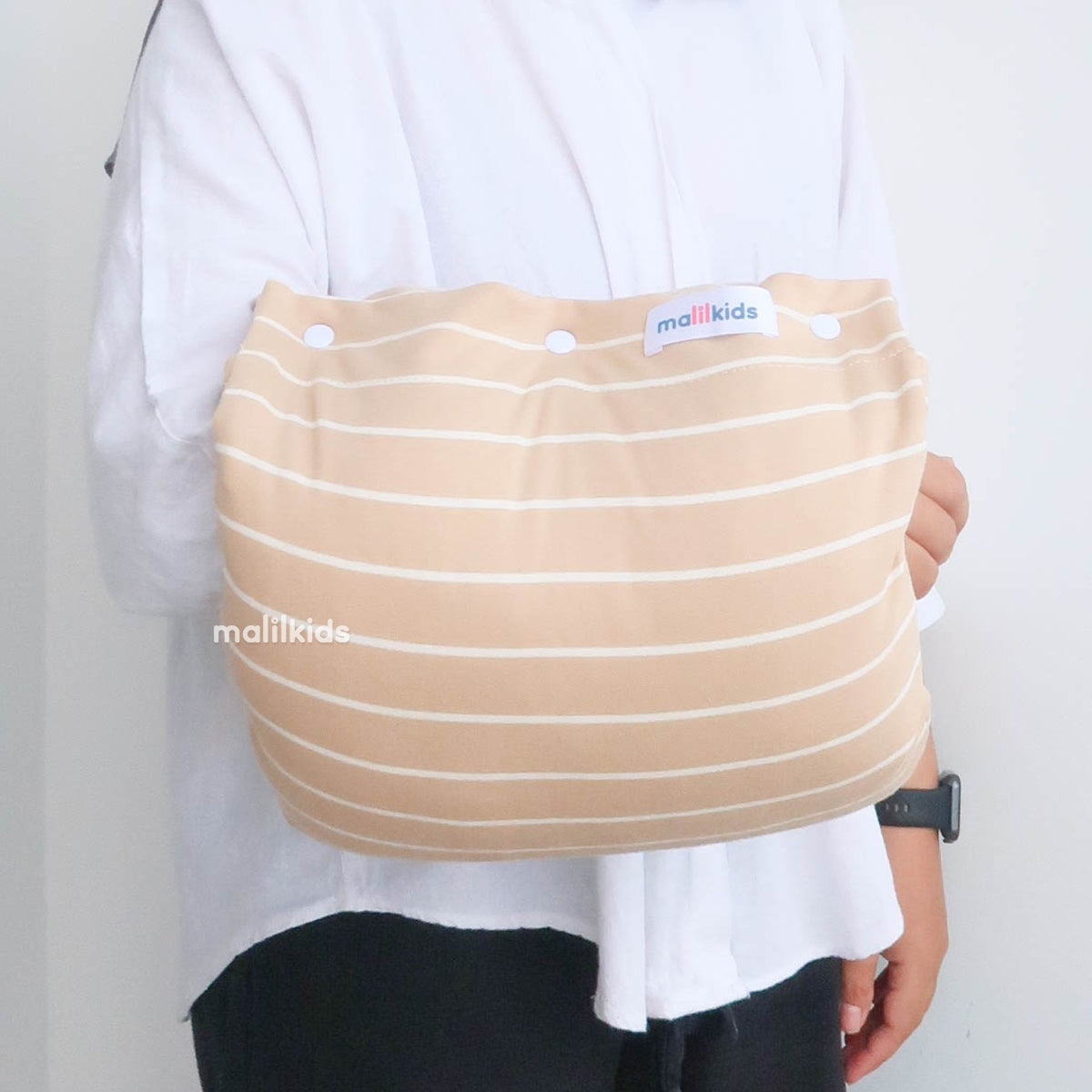 Nursing Arm Pillow Stripe Cream