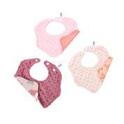 Celemek Bayi Bib Slabber 360 Minky x Cotton Print - Girl