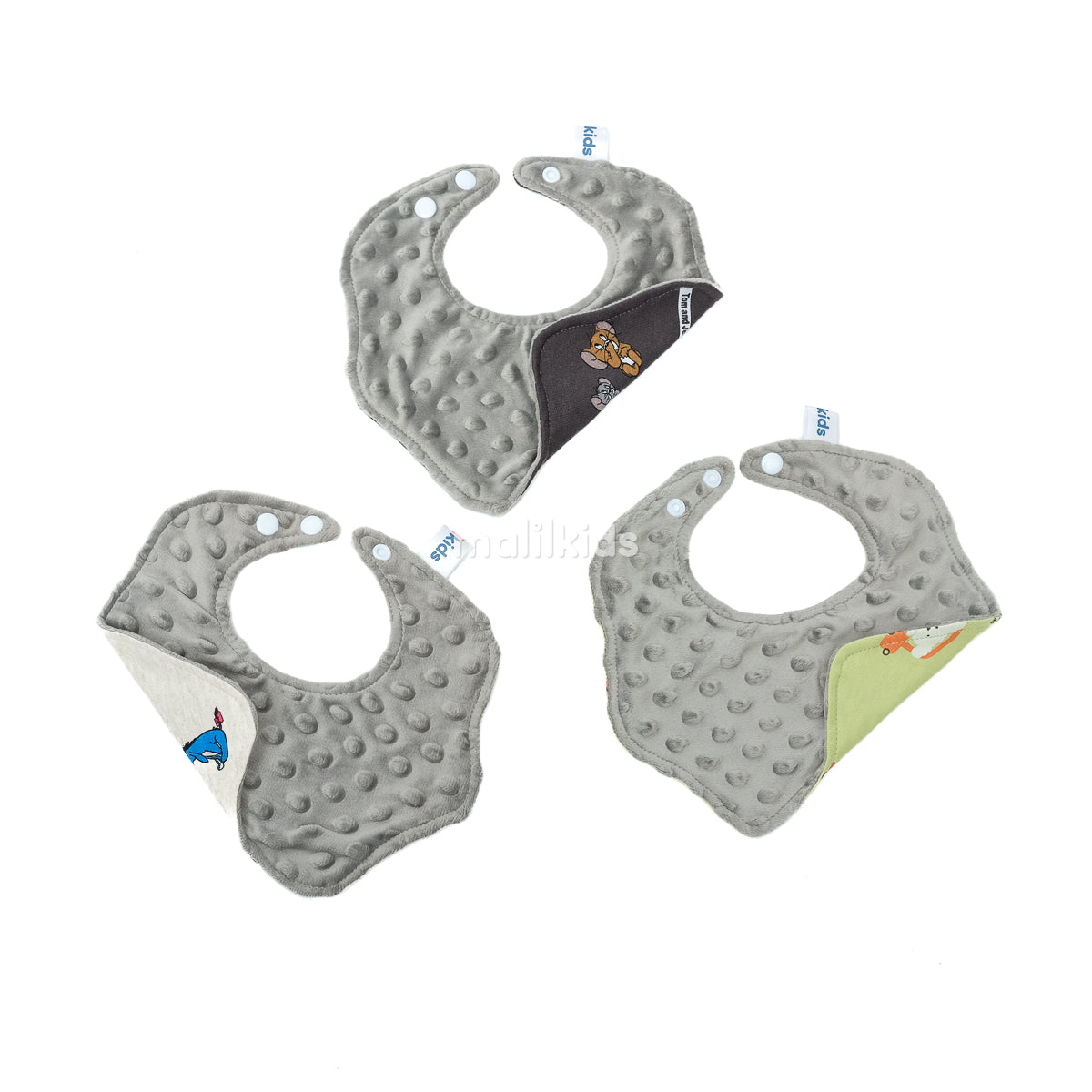 Celemek Bayi Bib Slabber 360 Minky x Cotton Print - Unisex
