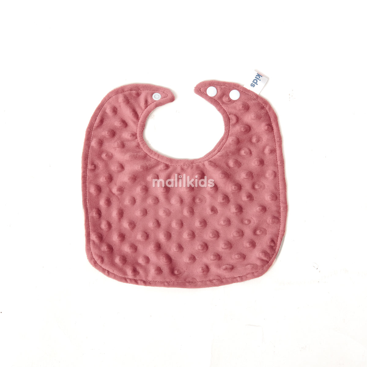 Baby Bib Minky Cotton Print Square - Girl