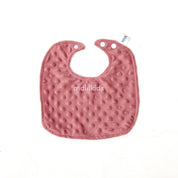 Baby Bib Minky Cotton Print Square - Girl