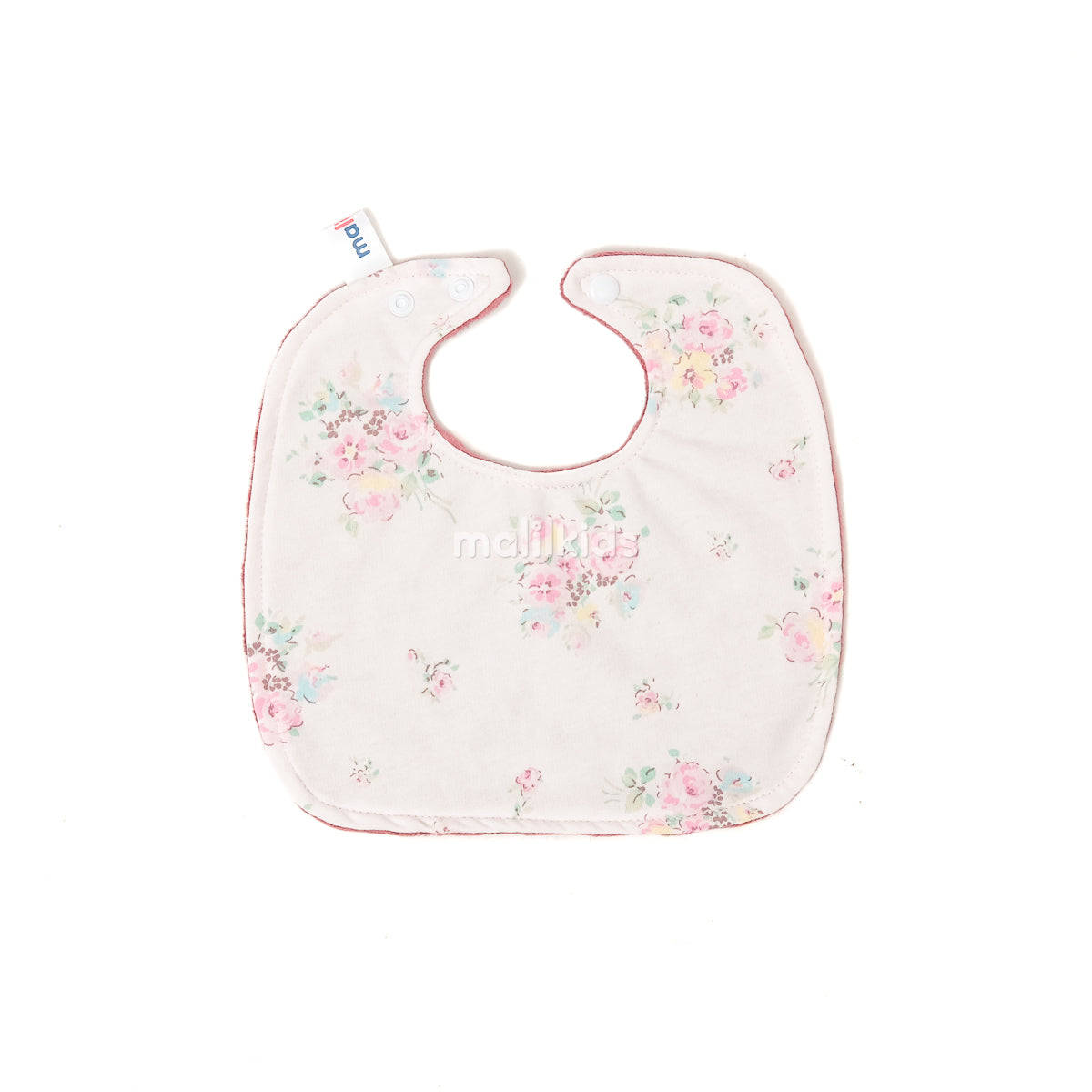 Baby Bib Minky Cotton Print Square - Girl