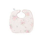 Baby Bib Minky Cotton Print Square - Girl